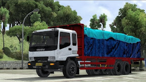 Mod Truck Isuzu FTR Borneo Flatbed Suspensi Real By Vicky Creation